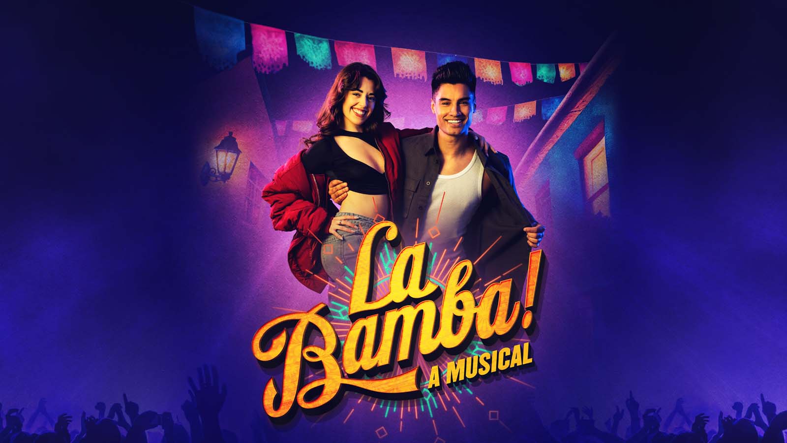 La Bamba! is a jaw-dropping new musical that combines Latin, R&B, and timeless rock and pop to tell the ultimate feel-good story of a young girl with a big voice, big dreams, and an even bigger heart.